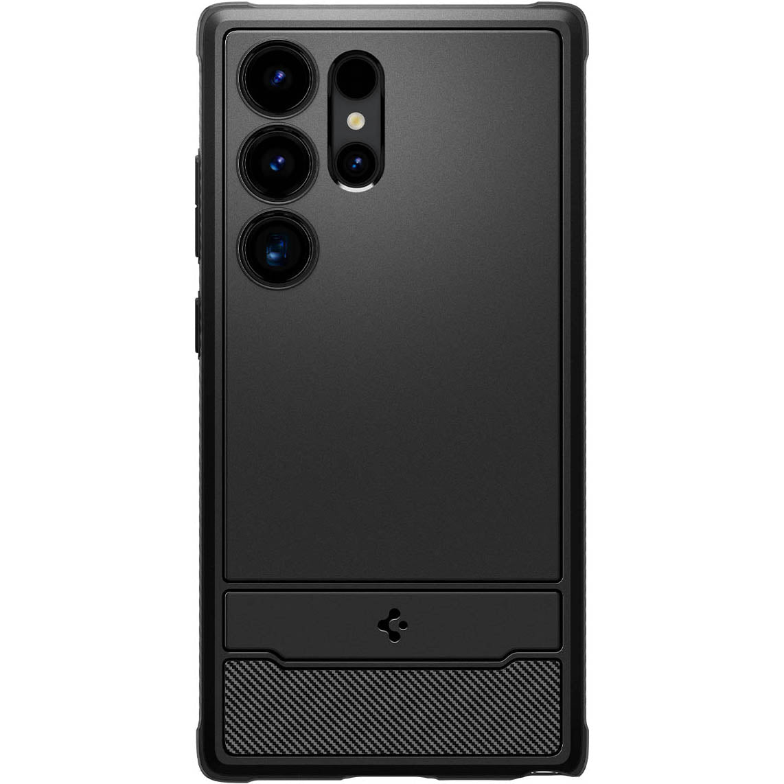 Schutzhülle für Galaxy S24 Ultra, Spigen Rugged Armor, Schwarz