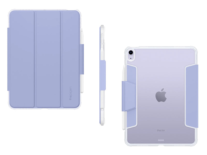 Schutzhülle für iPad Air 11" / 10.9" 2020-2026 / Pro 11" 2018, Spigen Ultra Hybrid Pro, Transparent/Violett