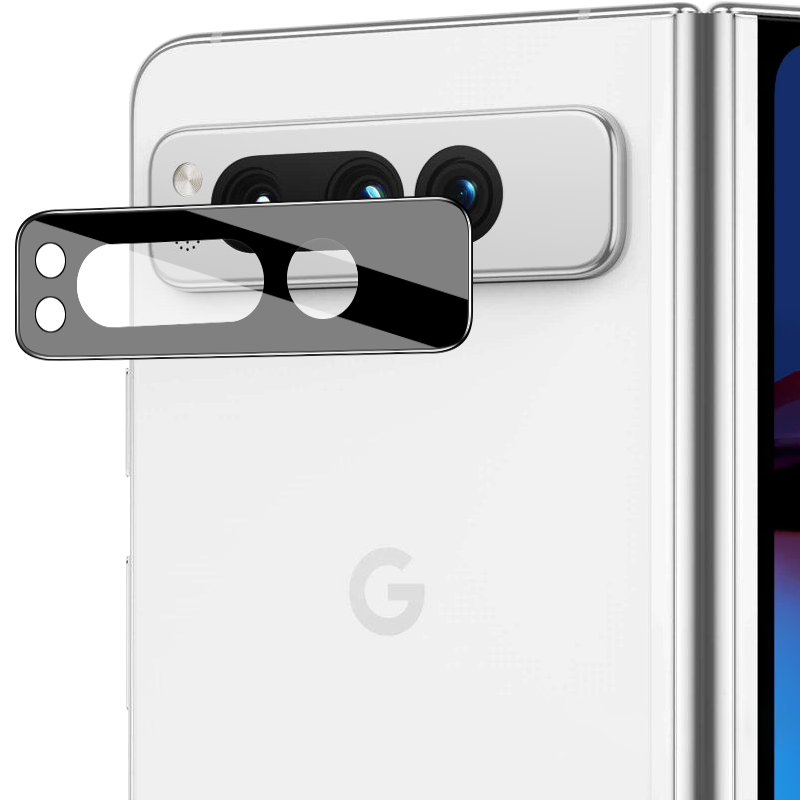 Gehärtetes Glas für die Kamera Bizon Glass Silk Lens für Google Pixel Fold, 2 Stück