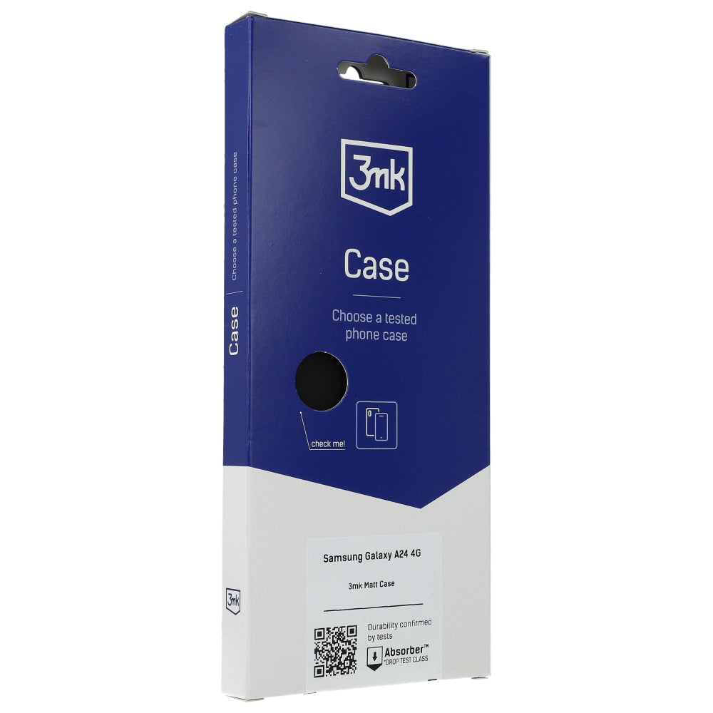 Schutzhülle 3mk Matt Case für Galaxy A24 4G, Schwarz