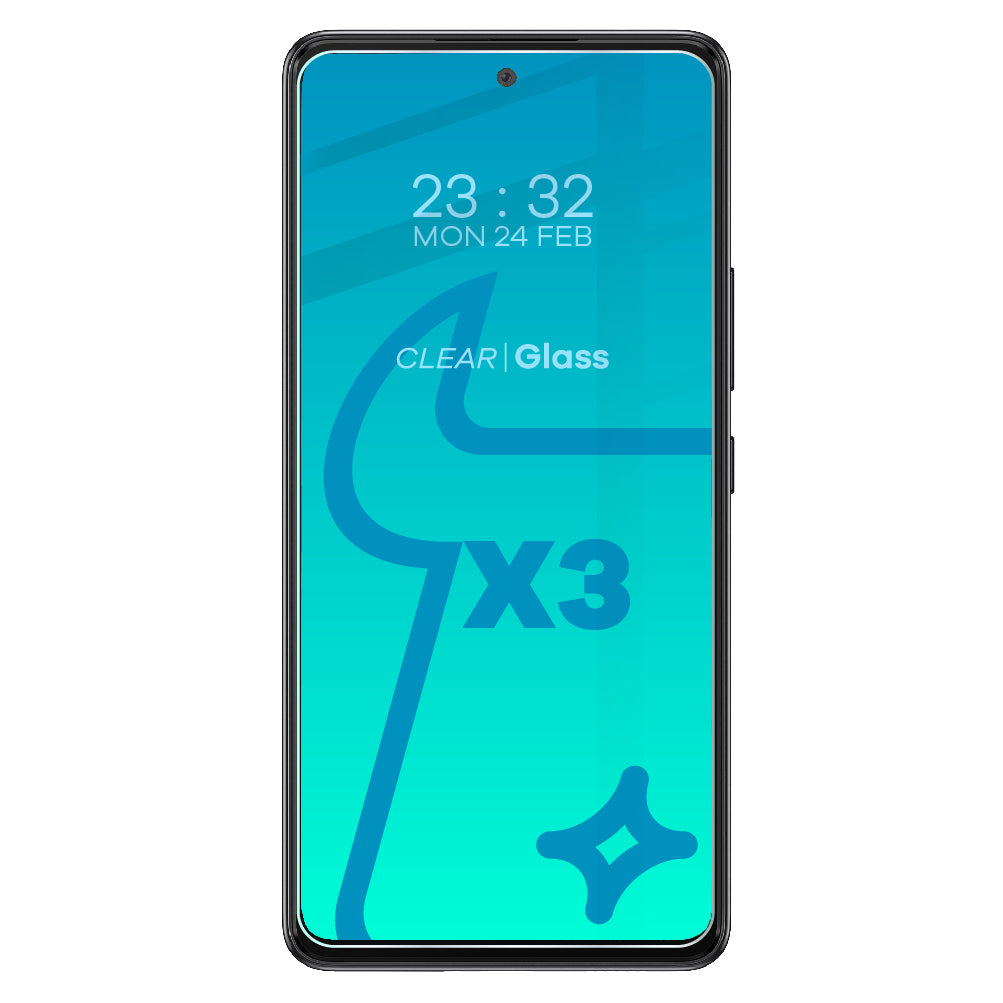 Gehärtetes Glas - 3 Stück + Kameraschutz, Galaxy A53, Bizon Glass Clear Pack