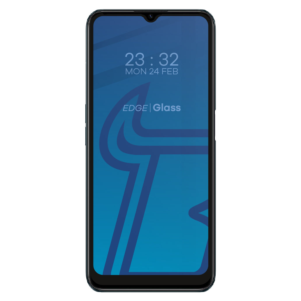 Gehärtetes Glas Bizon Glass Edge für Realme C31, Schwarz