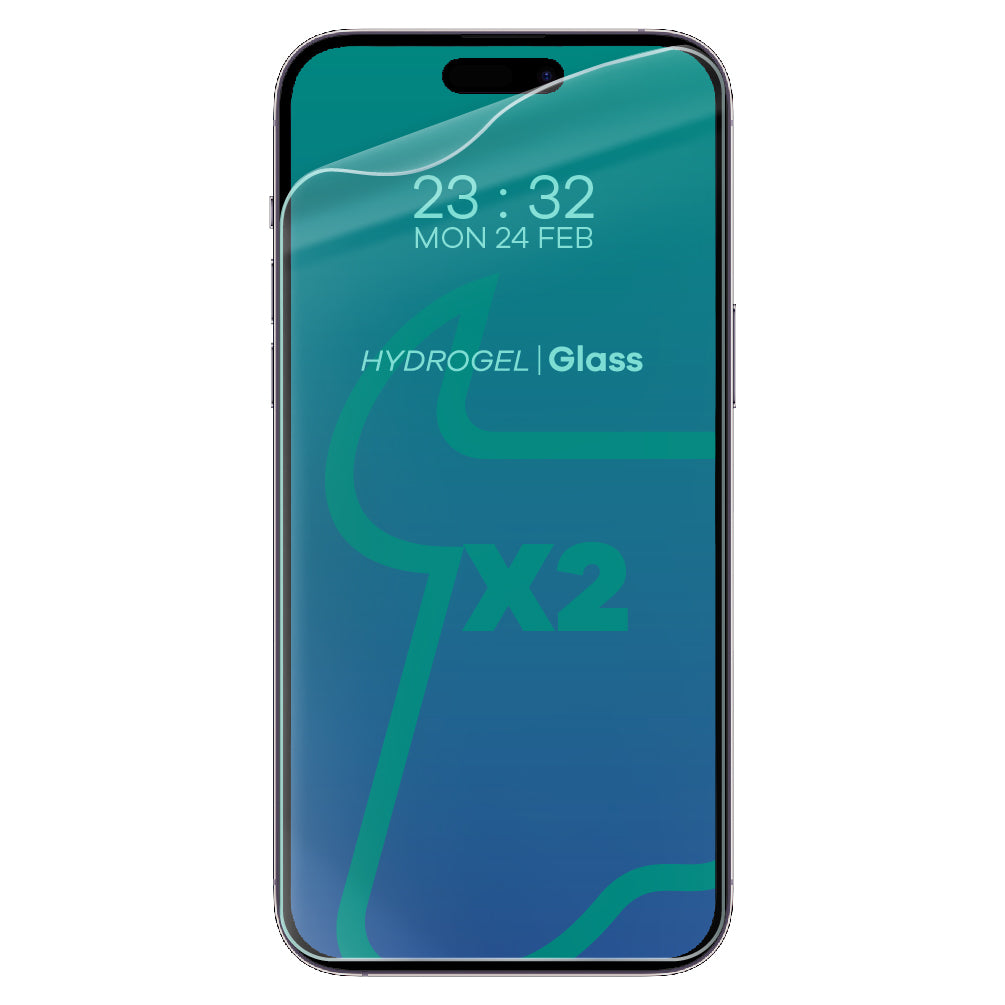 Hydrogel Folie für den Bildschirm Bizon Film Hydrogel Front Duo für iPhone 14 Pro Max, 2 Stück