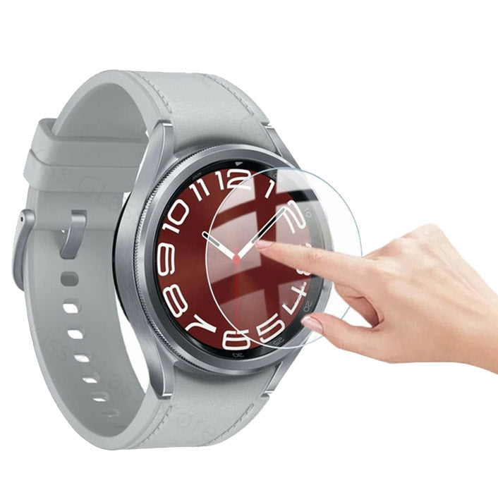 Gehärtetes Glas Bizon Glass Watch Clear, Galaxy Watch 6 Classic 43 mm