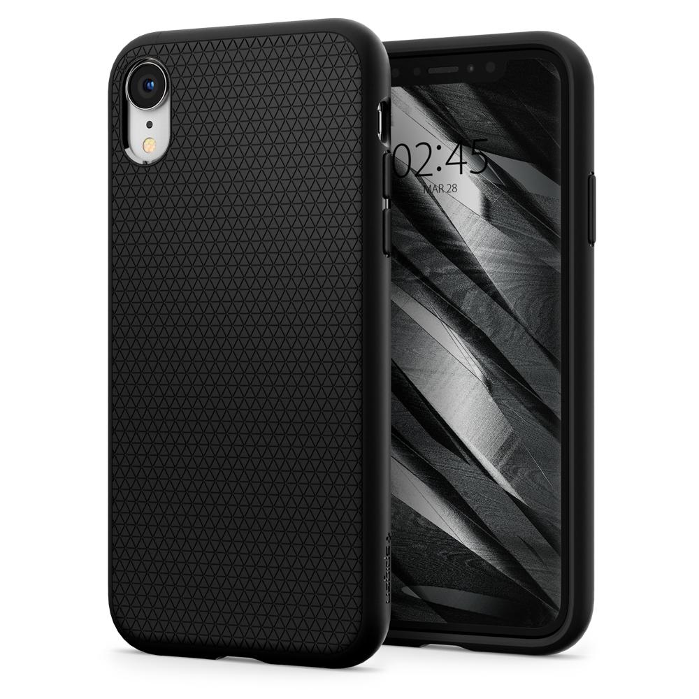 Schutzhülle Spigen Liquid Air iPhone Xr schwarz
