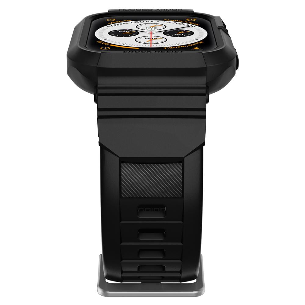 Schutzhülle Spigen Rugged Armor Pro für Apple Watch 45/44 mm, Schwarz