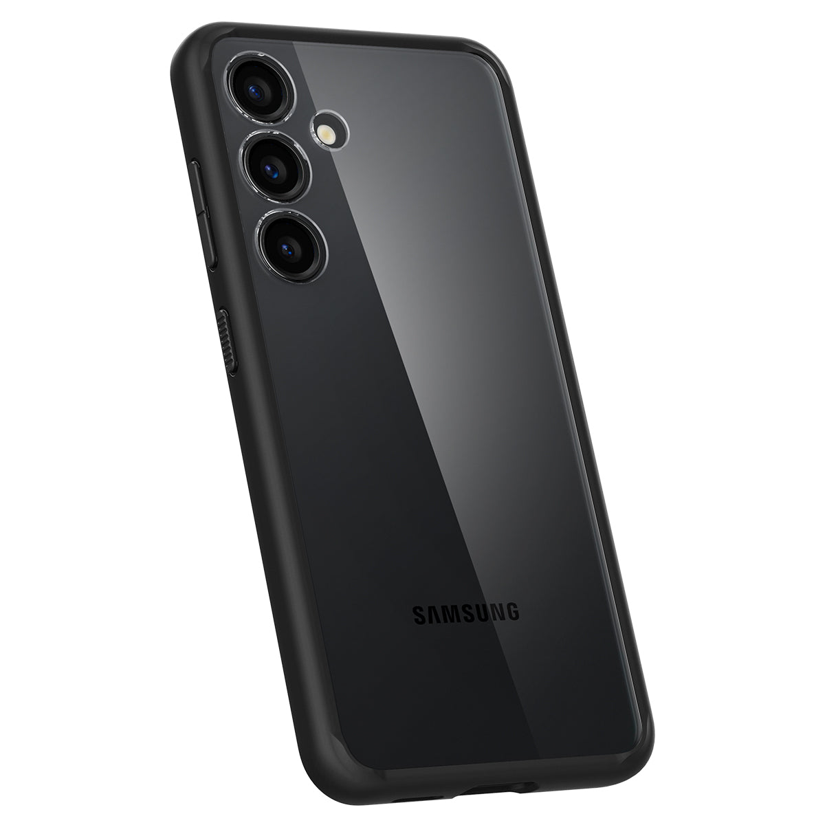 Schutzhülle für Galaxy S24, Spigen Ultra Hybrid, Transparent-Schwarz