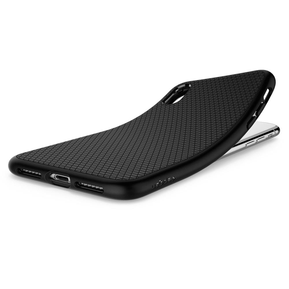 Schutzhülle Spigen Liquid Air für iPhone Xr schwarz