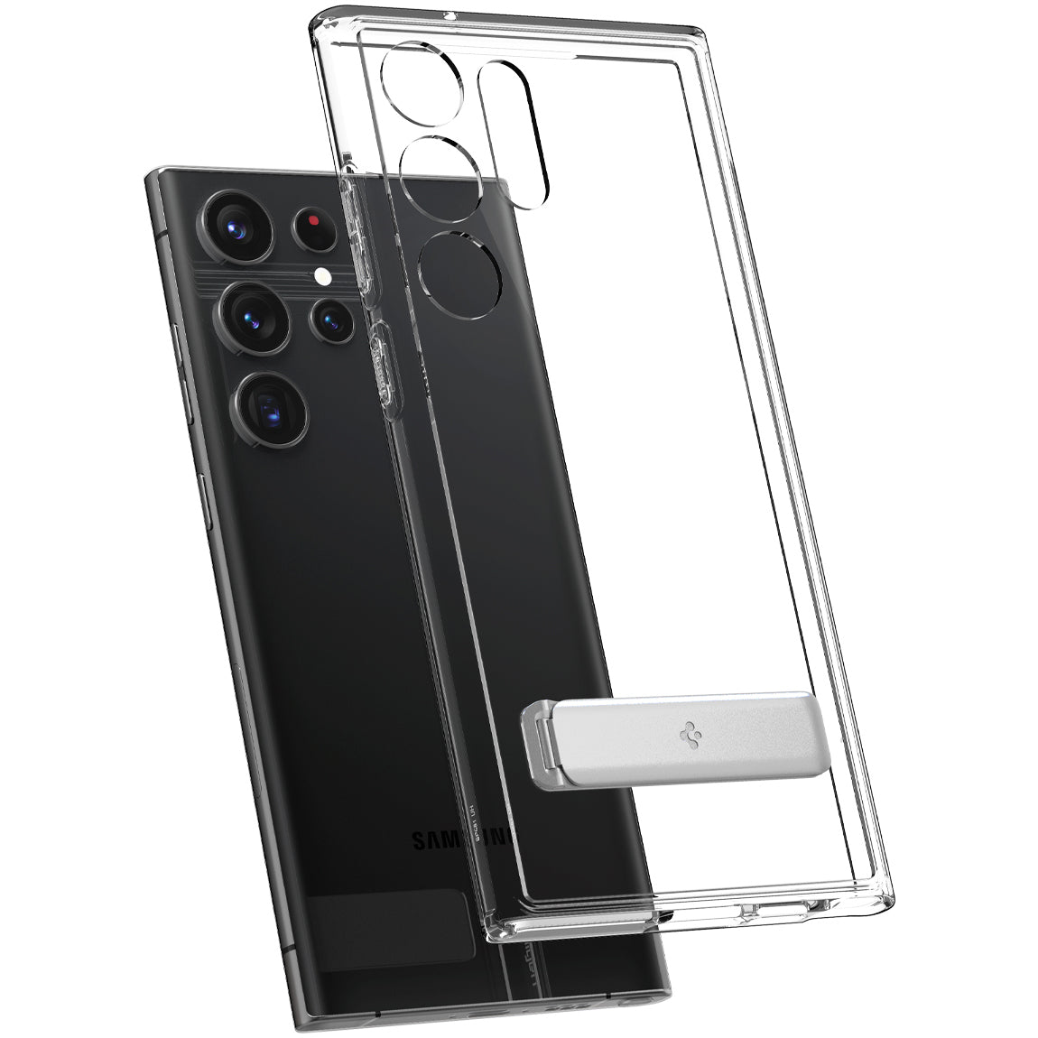 Schutzhülle Spigen Ultra Hybrid S für Galaxy S23 Ultra, Transparent