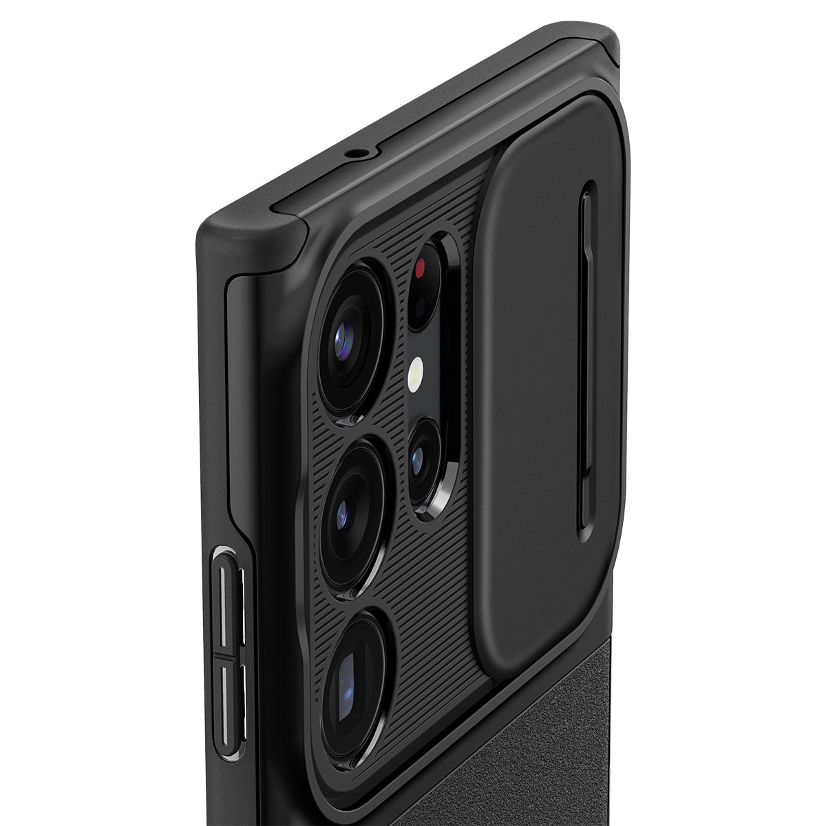 Schutzhülle Spigen Optik Armor für Galaxy S23 Ultra, Schwarz