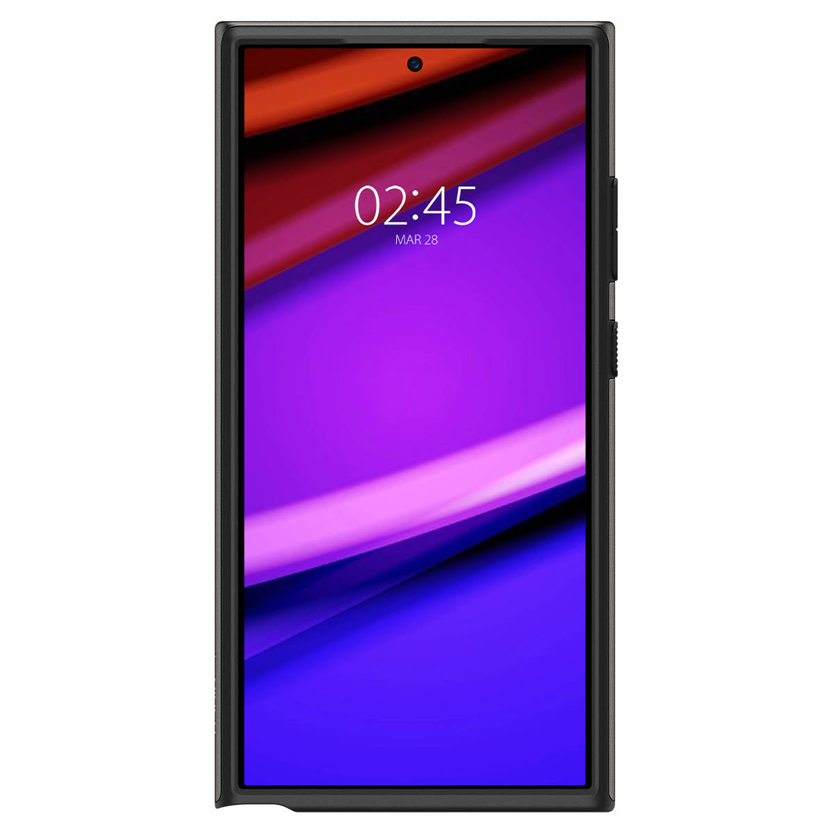 Schutzhülle für Galaxy S24 Ultra, Spigen Neo Hybrid, Rotguss-Schwarz
