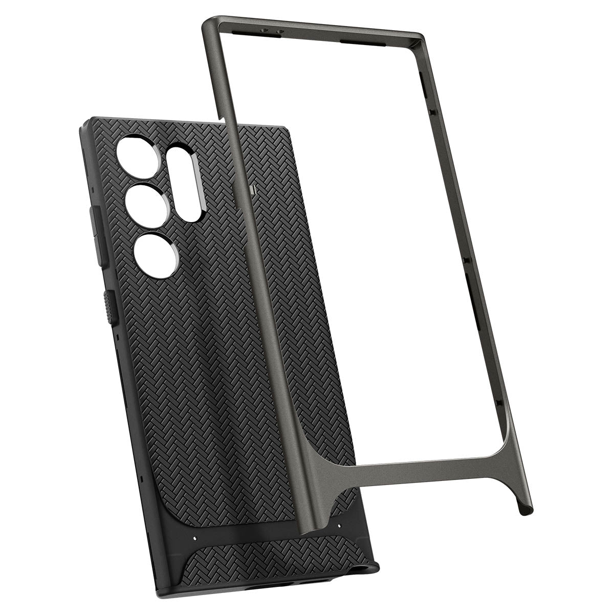 Schutzhülle für Galaxy S24 Ultra, Spigen Neo Hybrid, Rotguss-Schwarz