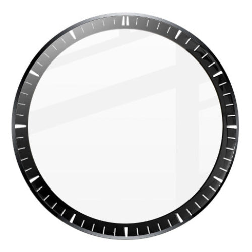 Hybrides Glas für Huawei Watch 4 Pro / 4 Pro Space Edition, Bizon Glass Watch Edge Hybrid, Schwarz