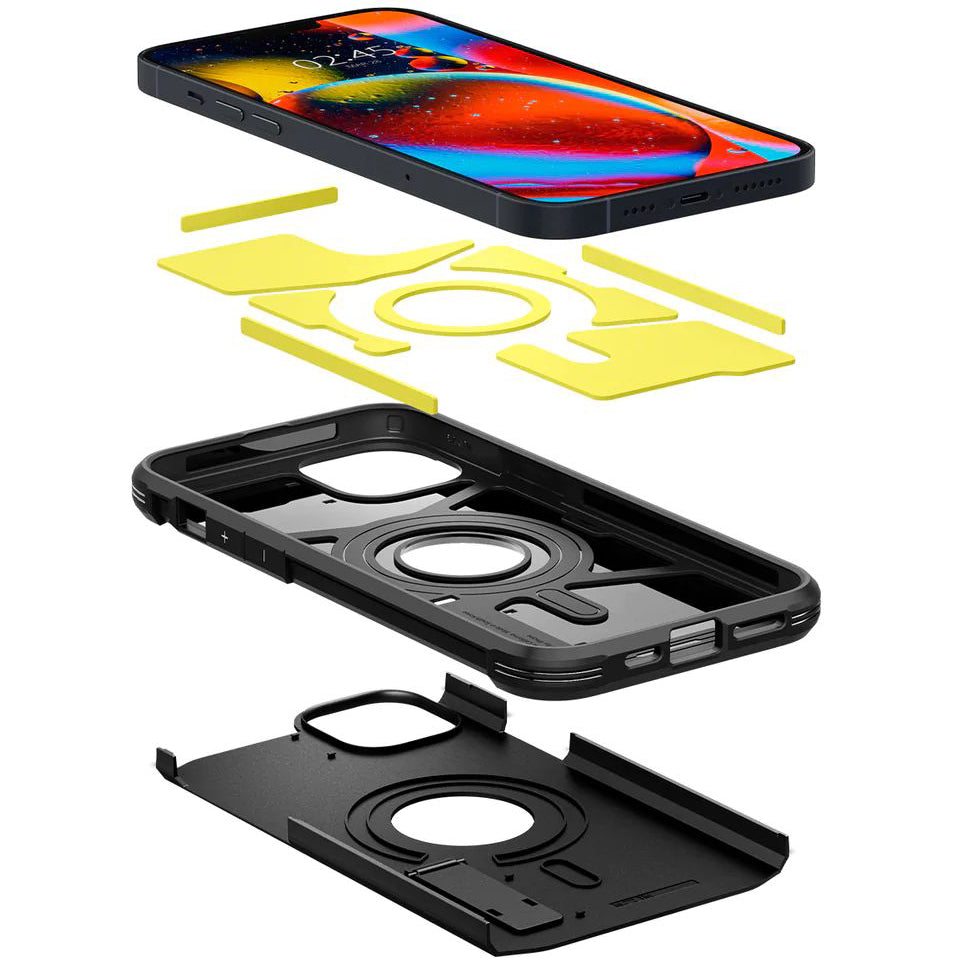 Schutzhülle Spigen Tough Armor Mag mit MagSafe für iPhone 14, Schwarz