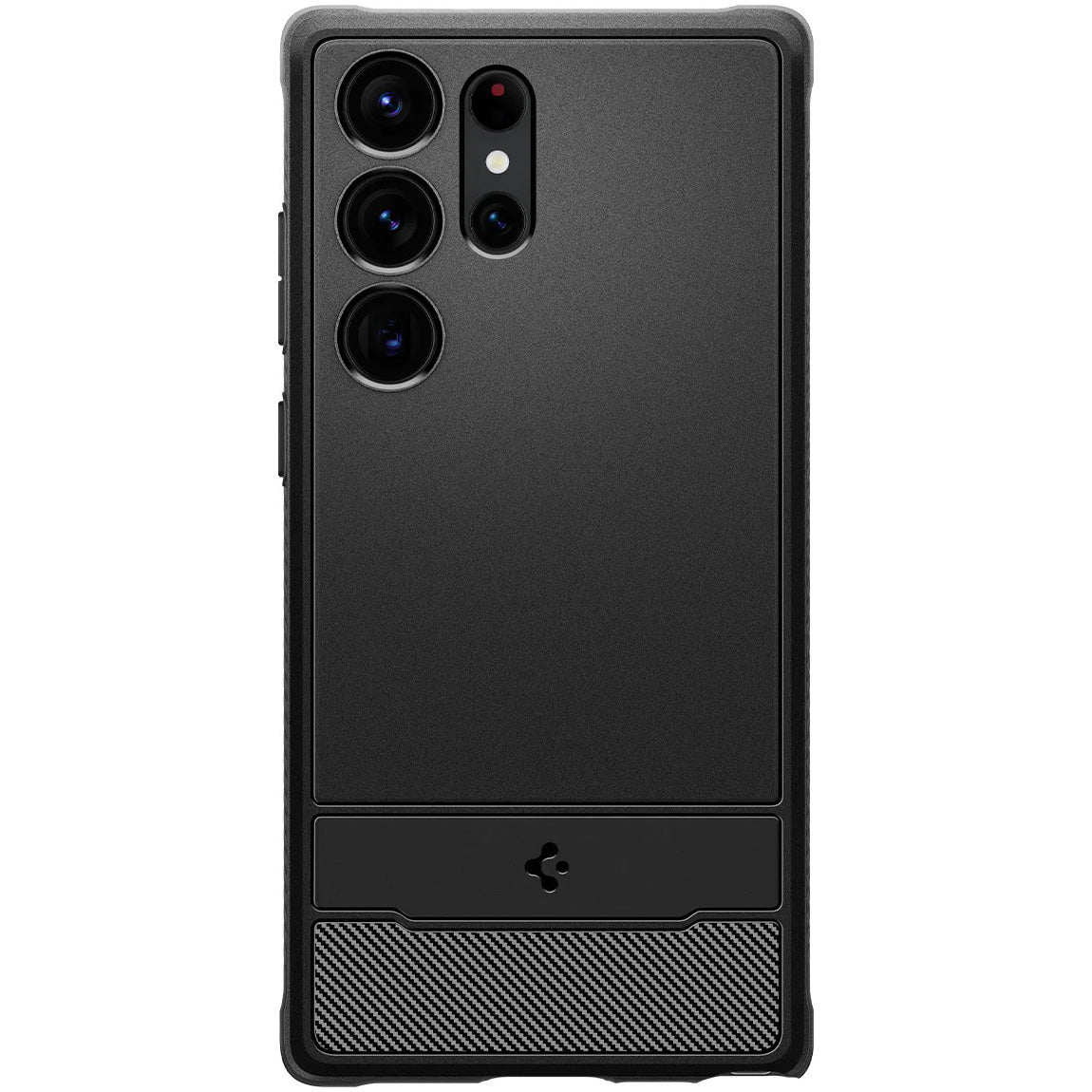 Schutzhülle Spigen Rugged Armor für Galaxy S23 Ultra, Schwarz