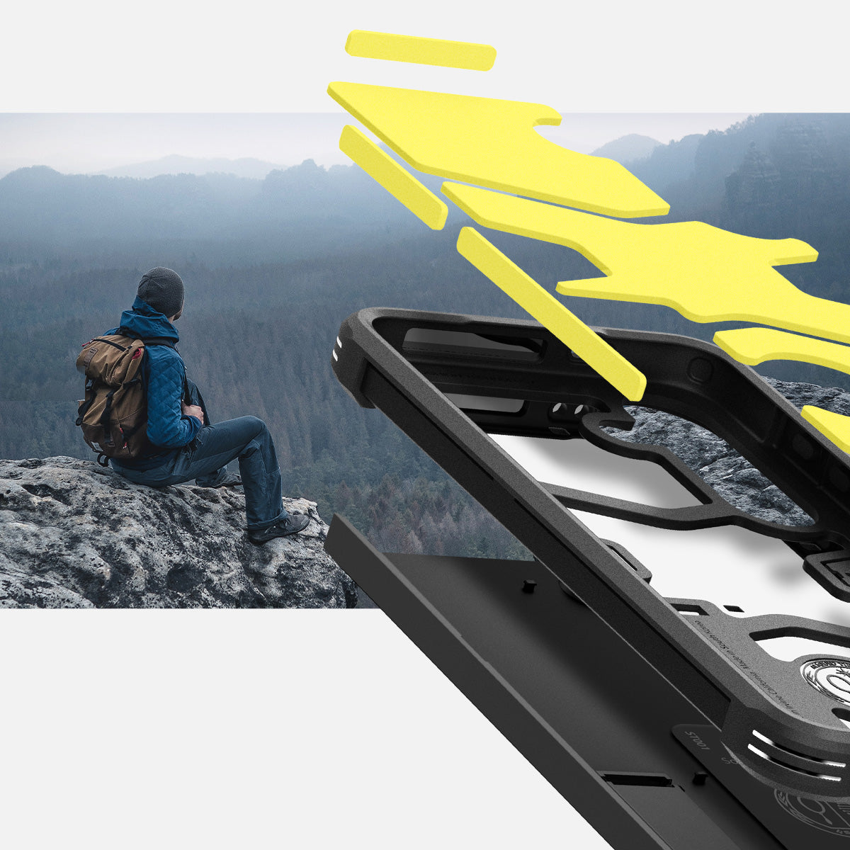 Schutzhülle für Galaxy S24 Plus, Spigen Tough Armor, Schwarz
