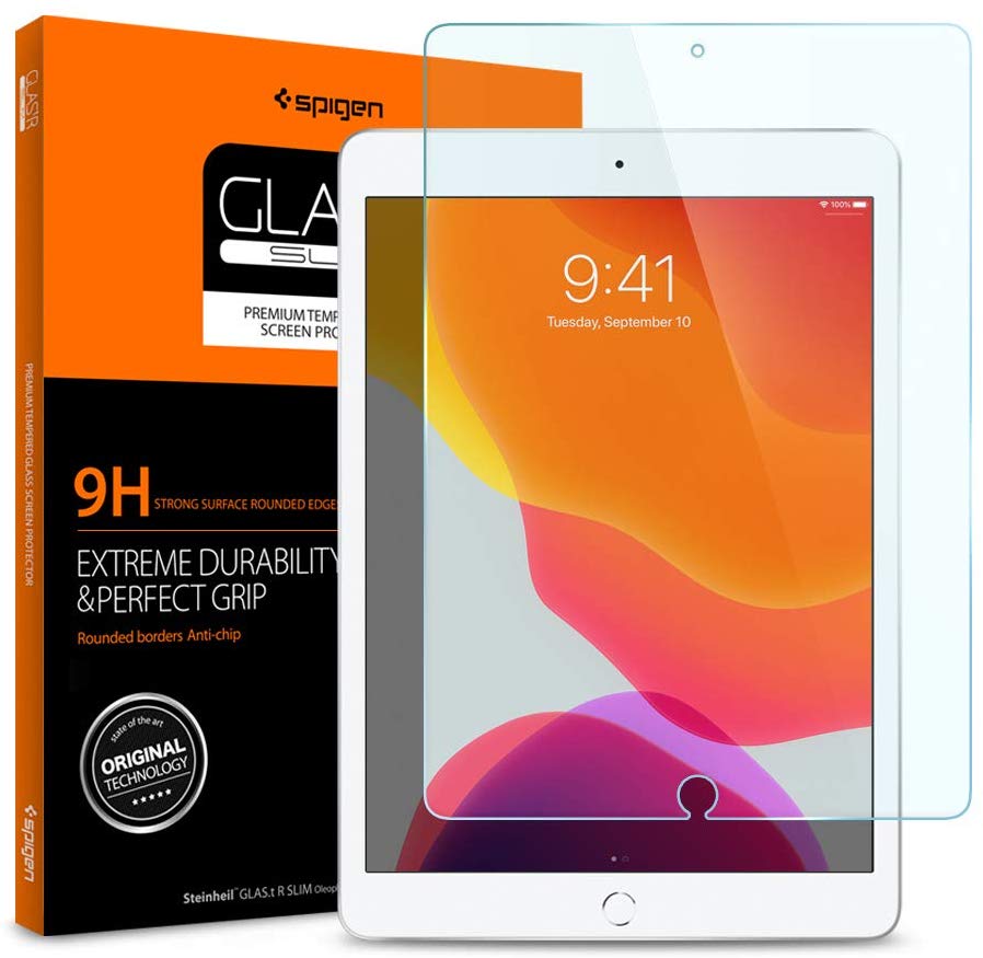 Glas für Schutzhülle für iPad 10.2" 9/8/7 gen. 2021/2020/2019, Spigen Glas.tr Slim