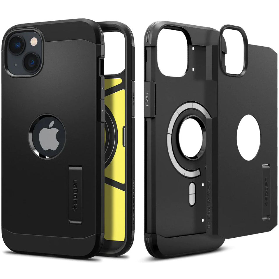 Schutzhülle Spigen Tough Armor Mag mit MagSafe für iPhone 14, Schwarz