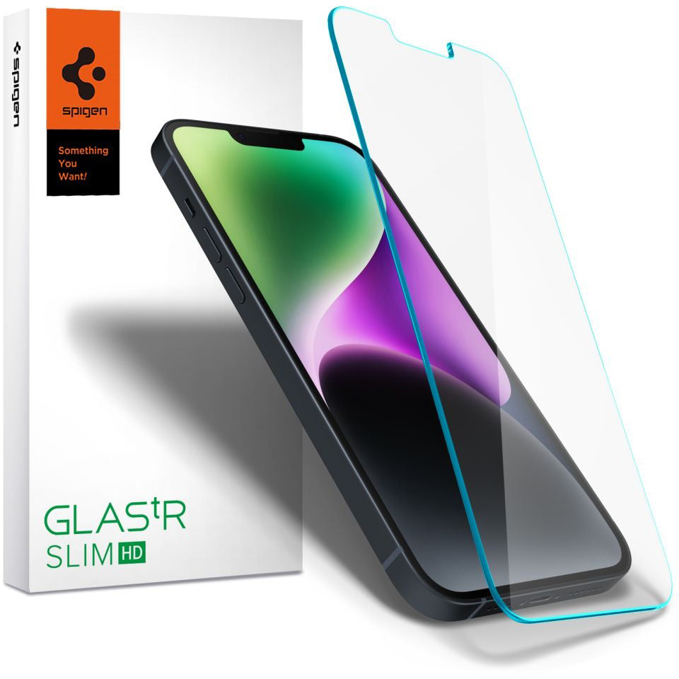 Glas für die Schutzhülle für iPhone 17e / 16e / 14 / 13 Pro / 13, Spigen Glas.tr Slim