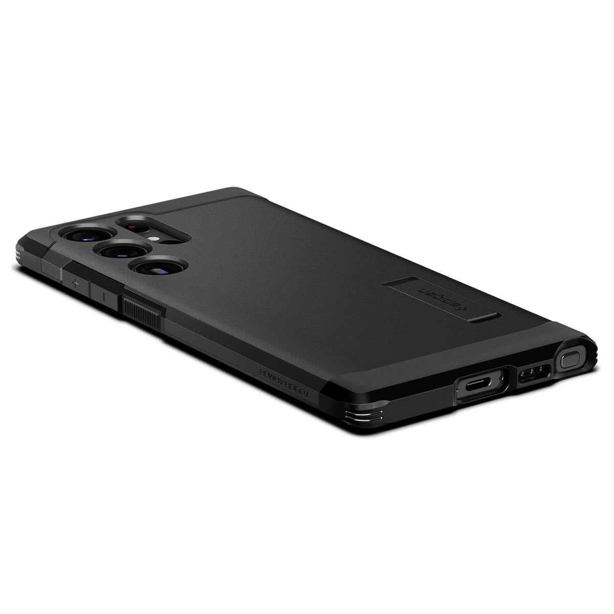Schutzhülle Spigen Tough Armor für Galaxy S23 Ultra, Schwarz