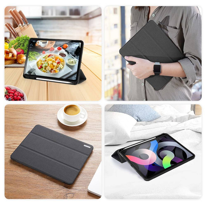 Schutzhülle für iPad Air 11" / 10.9" 2020-2026 / Pro 11" 2018, Dux Ducis Domo, Schwarz