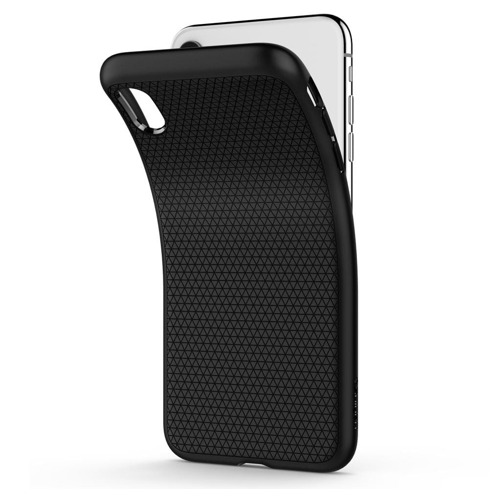 Schutzhülle Spigen Liquid Air für iPhone Xr schwarz