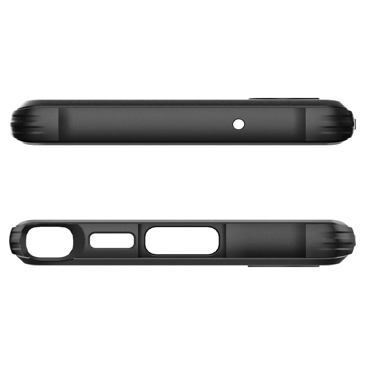 Schutzhülle Spigen Rugged Armor für Galaxy S23 Ultra, Schwarz