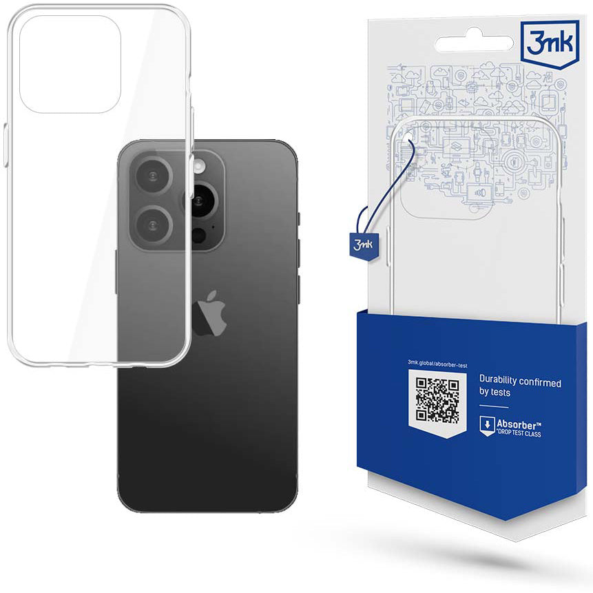 Schutzhülle 3mk Armor Case für Apple iPhone 15 Pro, Transparent