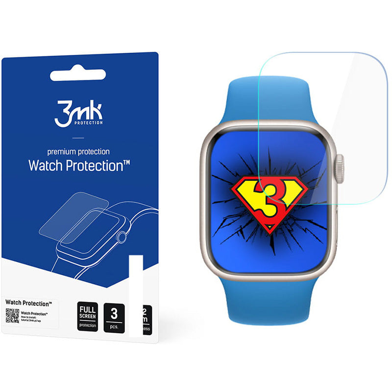 Schutzfolie 3mk Watch Protection für Apple Watch 41 mm, 3 Stück
