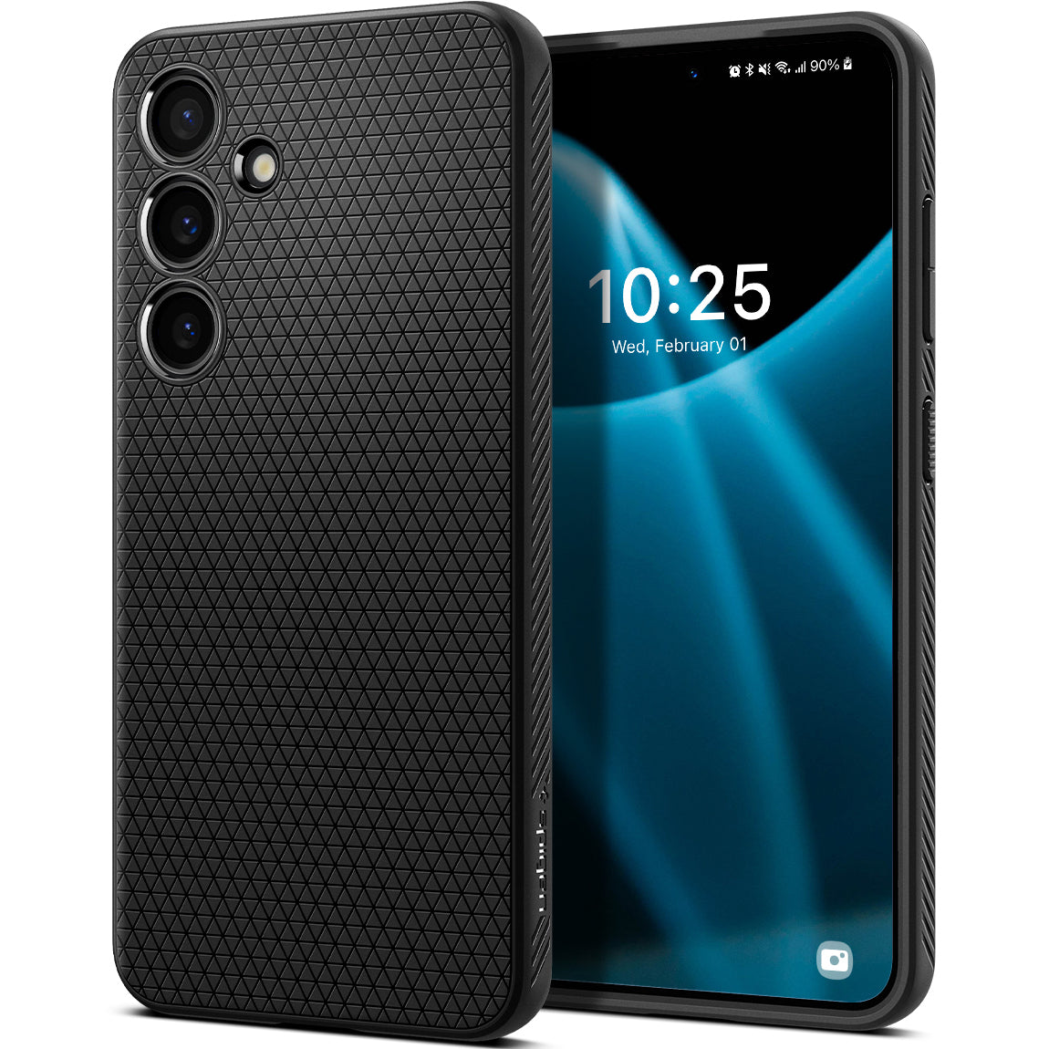 Schutzhülle für Galaxy S24 Plus, Spigen Liquid Air, Schwarz