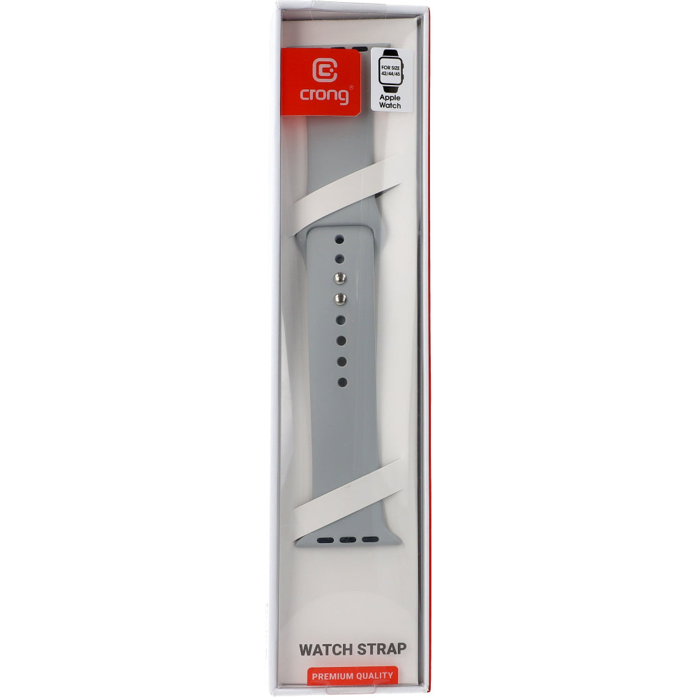 Armband Crong Sport Liquid Band für Apple Watch 49/46/45/44mm, Grau