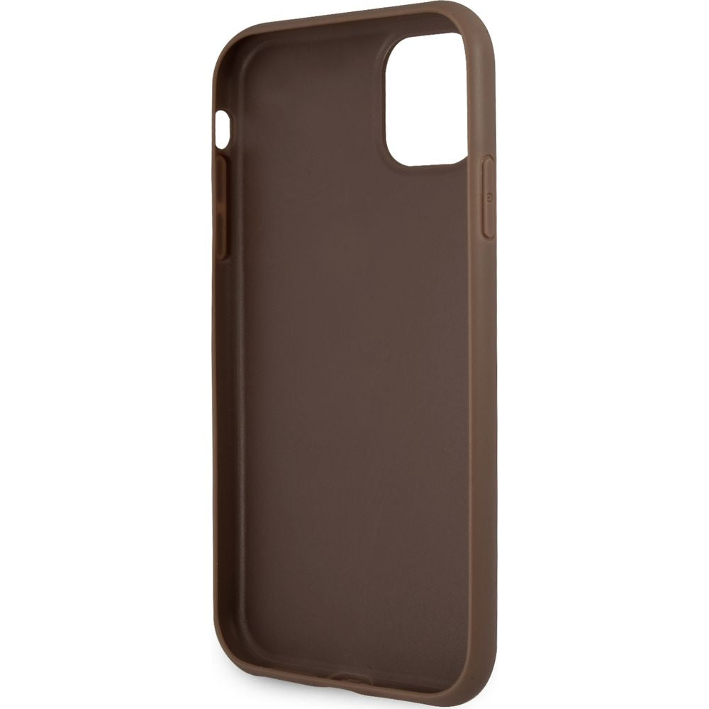 Schutzhülle Guess 4G Big Metal Logo für iPhone 11 / XR, Braun