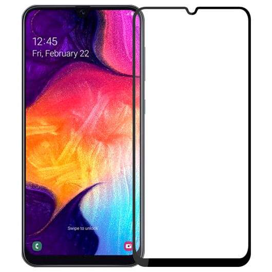 Gehärtetes Glas Mocolo TG+ FG Galaxy A50/M21 schwarzer Rahmen