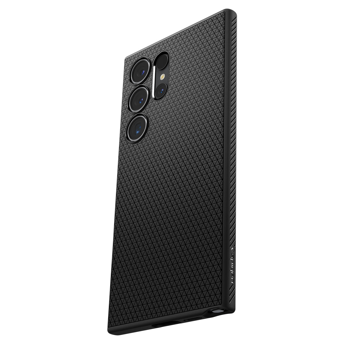 Schutzhülle für Galaxy S24 Ultra, Spigen Liquid Air, Schwarz