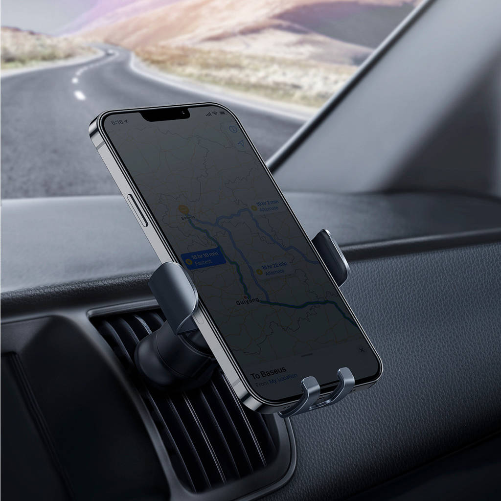 Handyhalterung Baseus Metal Age II Gravity Car Mount, Dunkelgrau