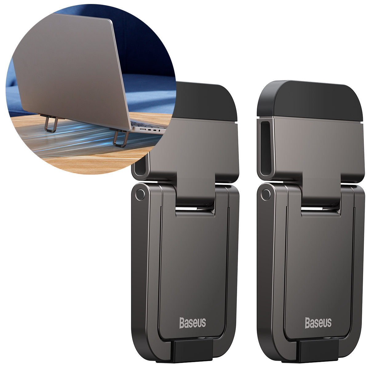 Universal Laptop-Ständer/Beine, Baseus Slim Laptop Kickstand, 2 Stück
