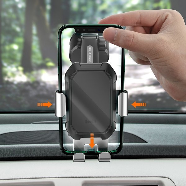 Handyhalterung für Auto Baseus Tank Gravity Car Mount Holder, schwarz