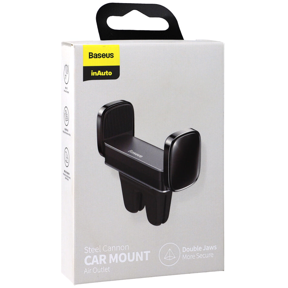 Handyhalterung Baseus Steel Cannon Air Outlet, Schwarz