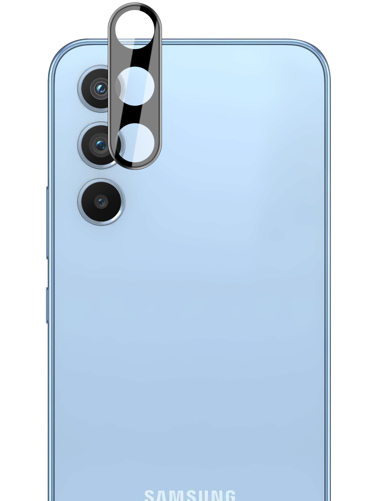 Gehärtetes Glas für die Kamera Bizon Glass Silk Lens für Galaxy A54 5G, 2 Stück
