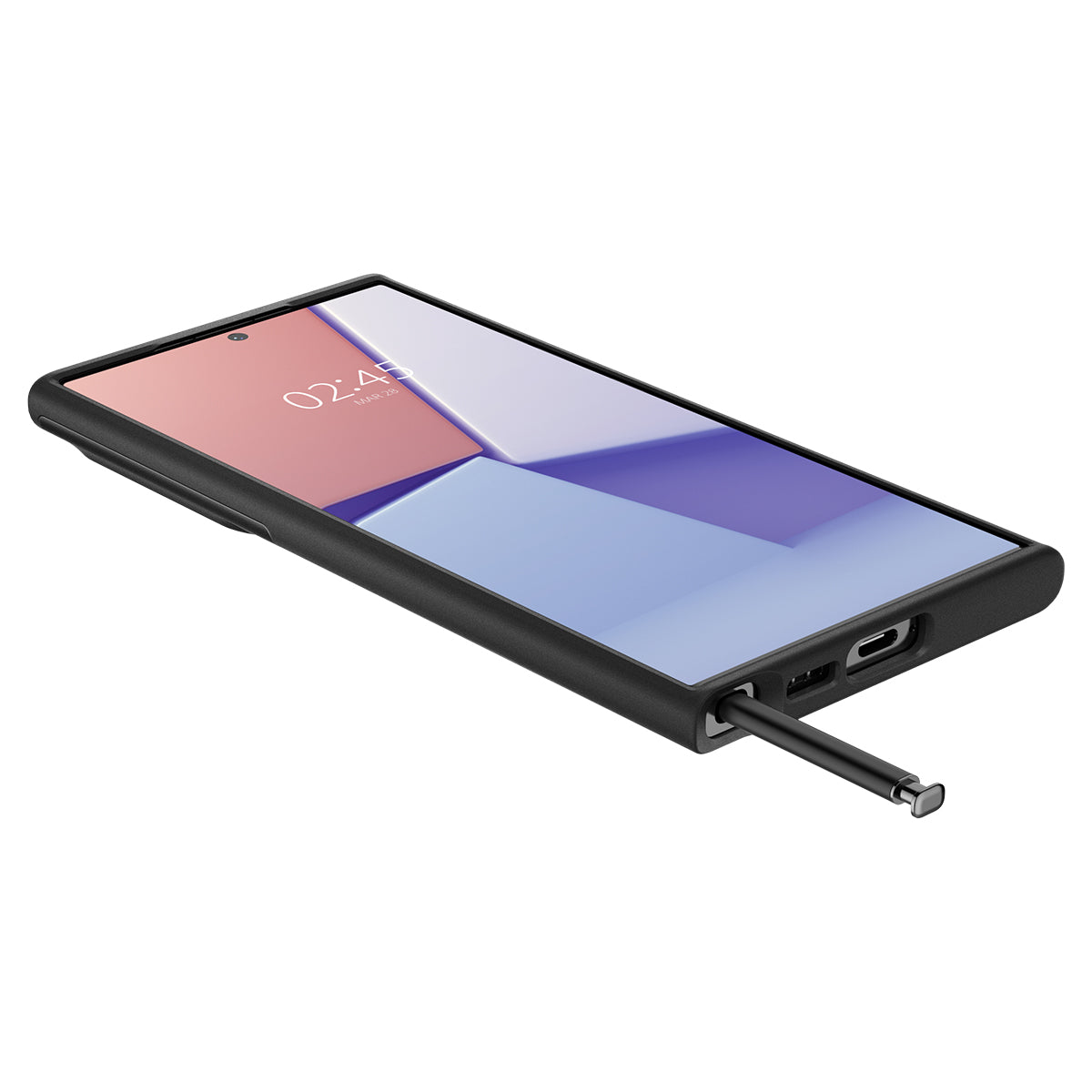 Schutzhülle Spigen Optik Armor für Galaxy S23 Ultra, Schwarz