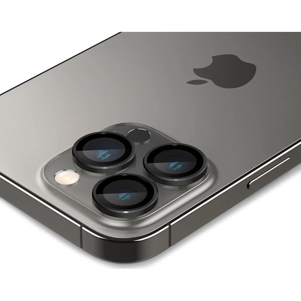 Glas für die Kamera Spigen Glas.tR Ez Fit Optik Pro 2-Pack für iPhone 17 Pro Max - 14 Pro, Schwarz