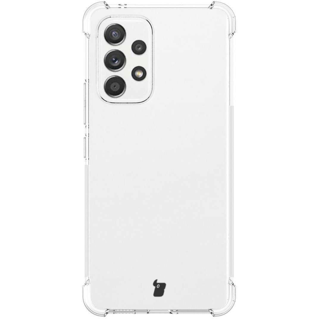 Schutzhülle + 2x Glas + Kameraschutz Bizon Case Clear Pack für Galaxy A53 5G, Transparent