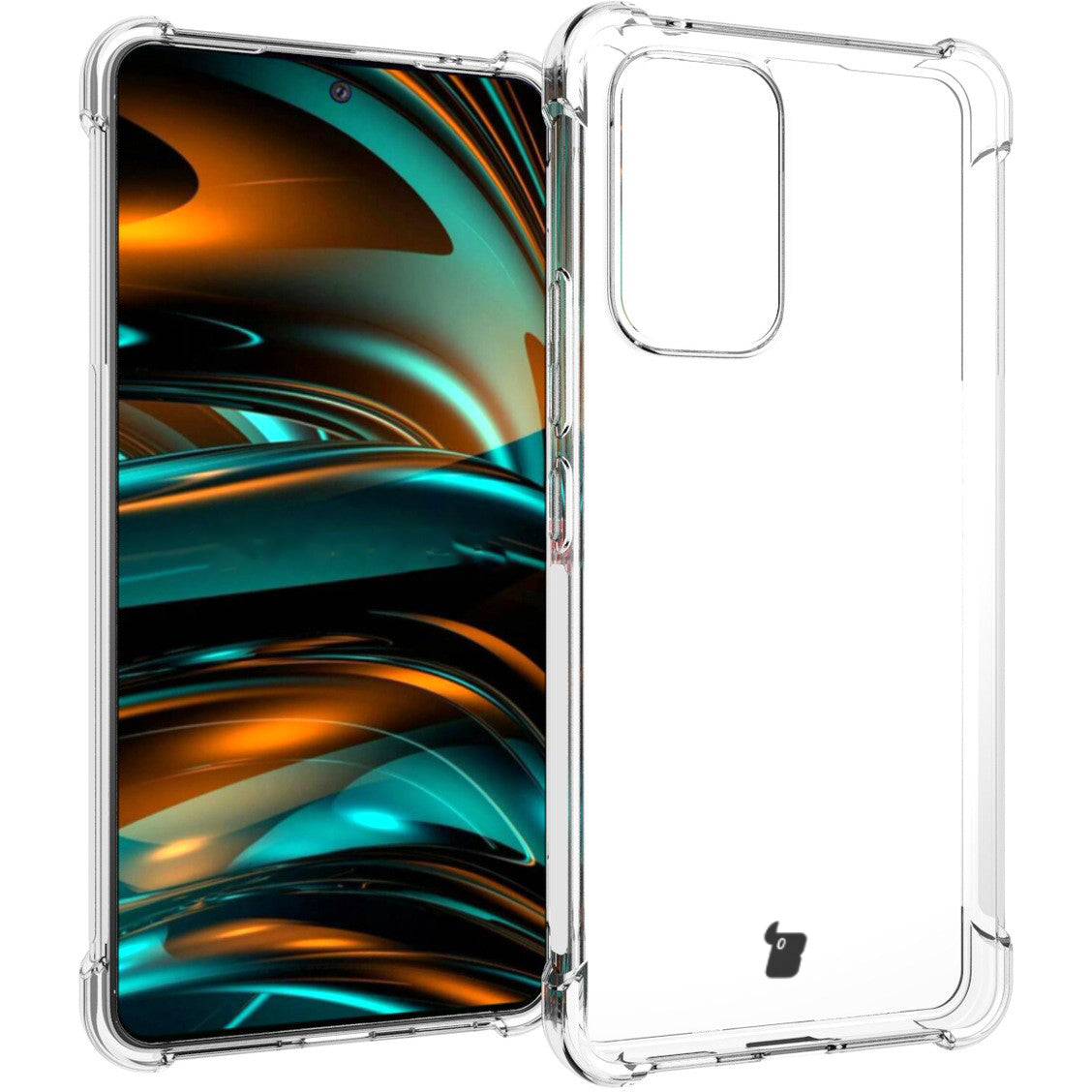 Schutzhülle + 2x Glas + Kameraschutz Bizon Case Clear Pack für Galaxy A53 5G, Transparent