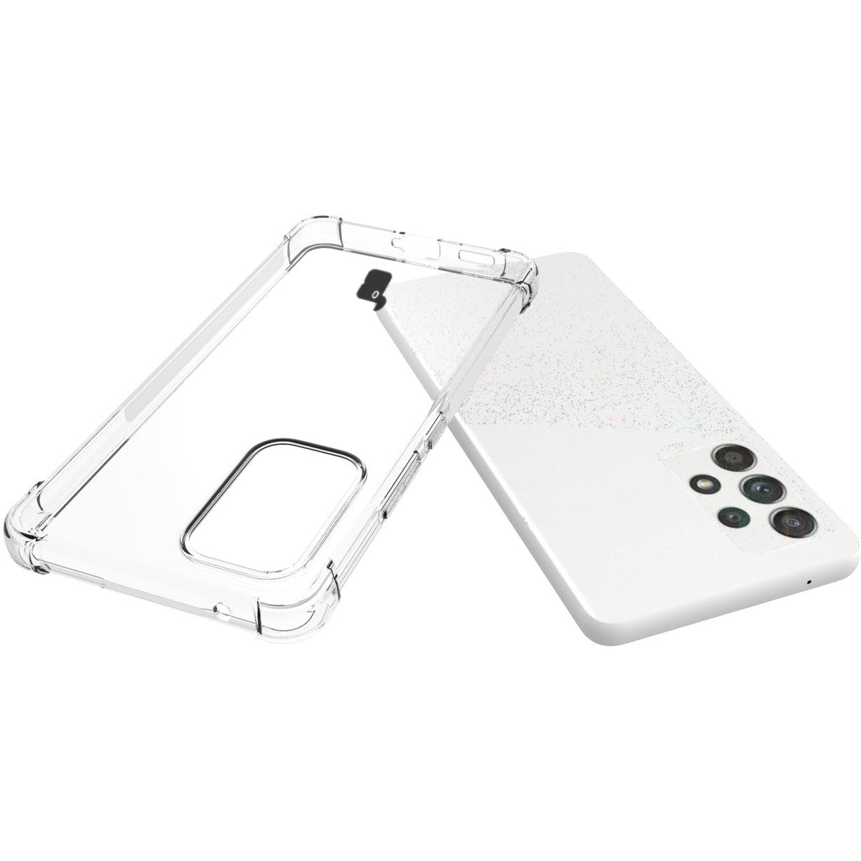 Schutzhülle + 2x Glas + Kameraschutz Bizon Case Clear Pack für Galaxy A53 5G, Transparent
