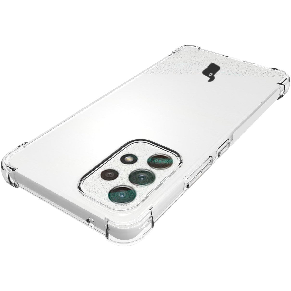 Schutzhülle + 2x Glas + Kameraschutz Bizon Case Clear Pack für Galaxy A53 5G, Transparent