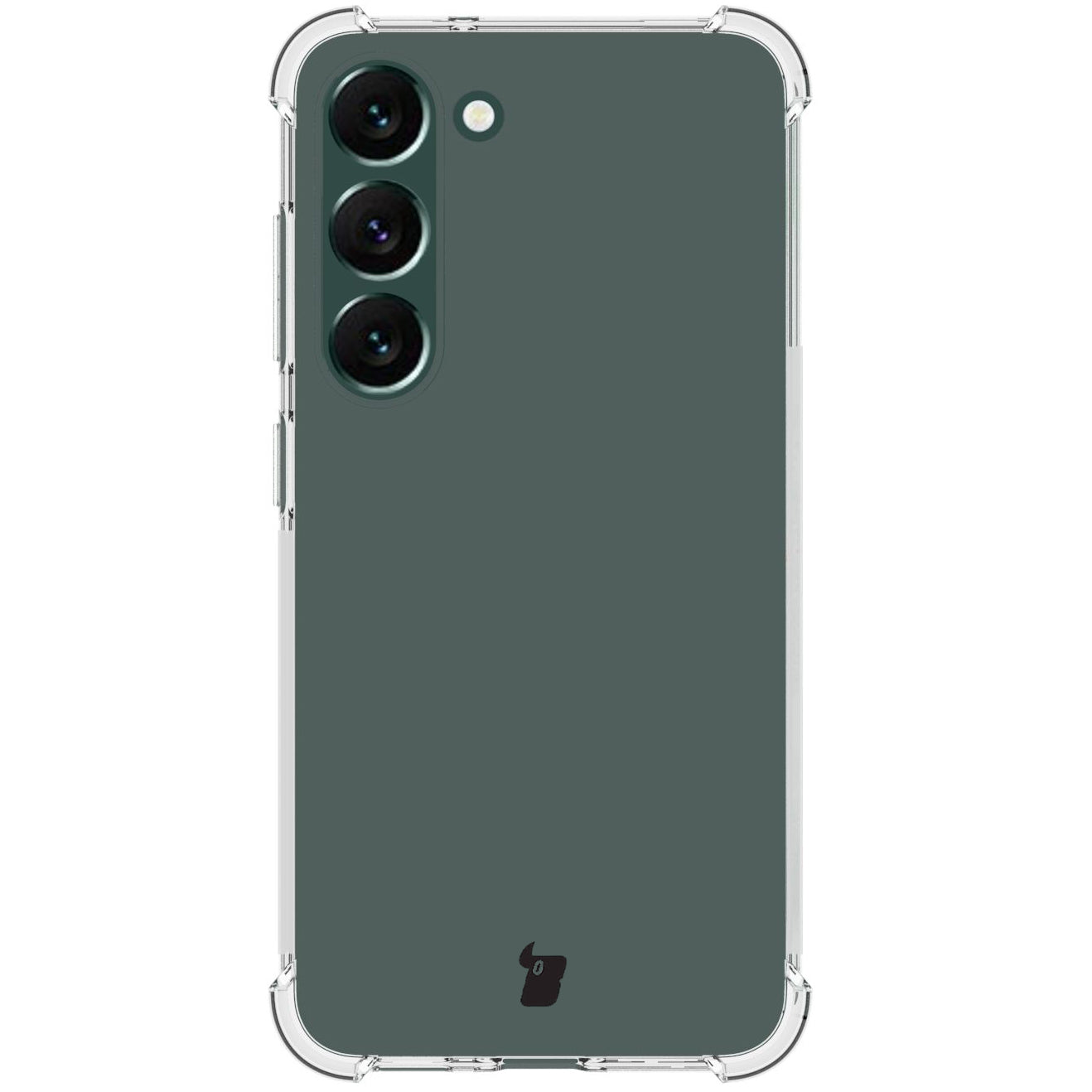 Schutzhülle + 2x Glas + Kameraschutz Bizon Case Clear Pack für Galaxy S23 Plus, Transparent