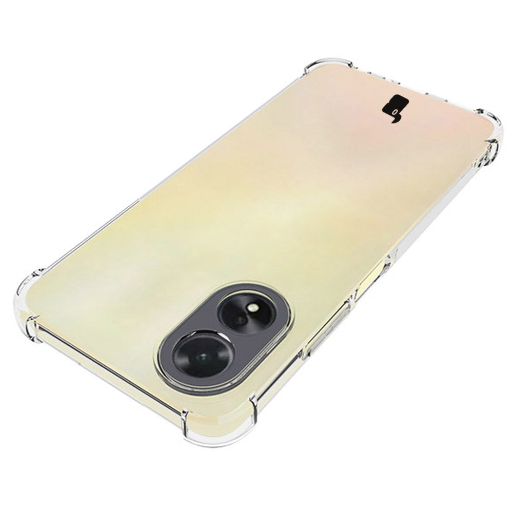 Schutzhülle + 2x Glas Bizon Case Clear Pack für Oppo A38 4G, Transparent
