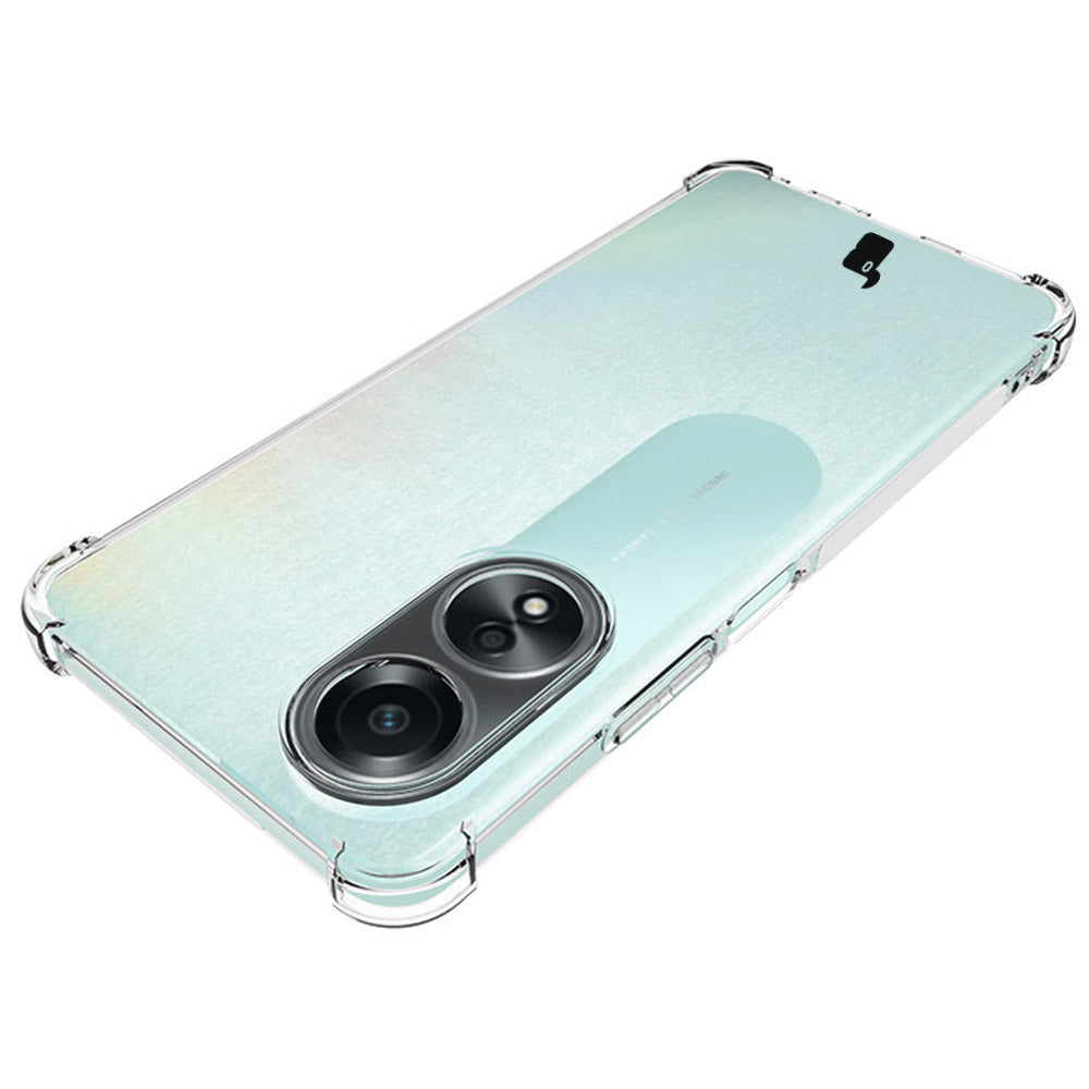 Schutzhülle + 2x Glas Bizon Case Clear Pack für Oppo A58 4G, Transparent