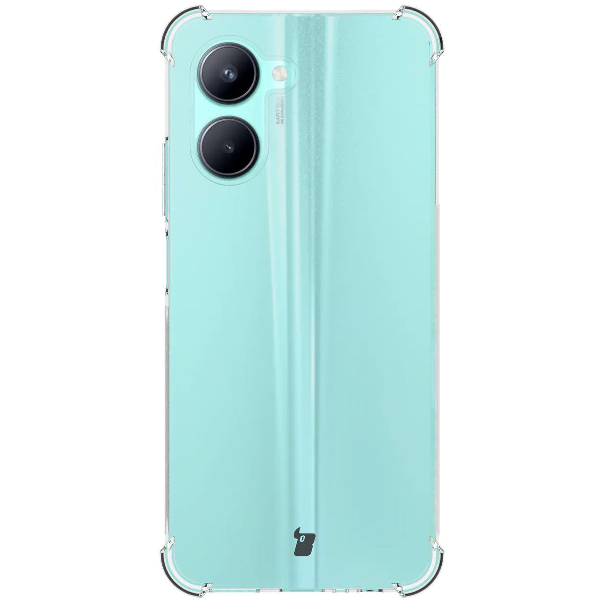 Schutzhülle + 2x Glas Bizon Case Clear Pack für Realme C33, Transparent