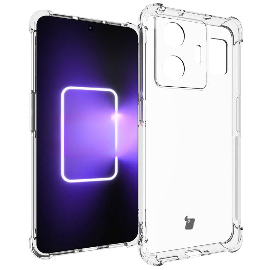 Schutzhülle + 2x Folie Bizon Case Clear Pack für Realme GT3, Transparent